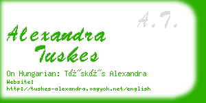 alexandra tuskes business card